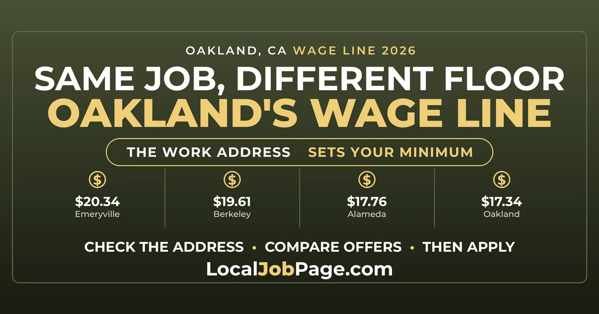 Oakland's Wage Line: Same Job, Different Floor in Berkeley, Emeryville and Alameda